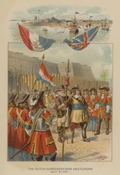 The Dutch surrender New Amsterdam, 8 September 1664