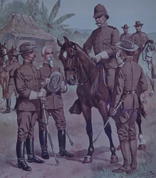 Spanish-American War 1898, US Troops, Mounted Gen Lawton, Commander Second Division, 5th Army Corps, in Cuba