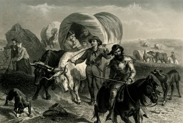 Emigrants Crossing the Plains, c1869, 1874