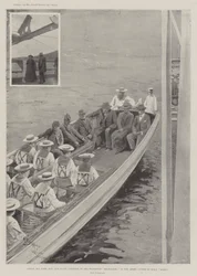 Cronje, his Wife, Son, and Staff conveyed to the Transport Milwaukee in the Armed Cutter of HMS Doris