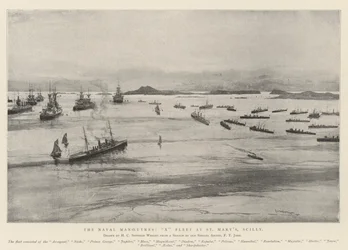 The Naval Manoeuvres, X Fleet at St Mary
