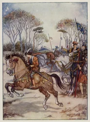 A fine exhibition of horsemanship