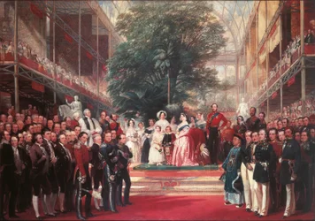 Queen Victoria inaugurating The Great Exposition in Hyde Park