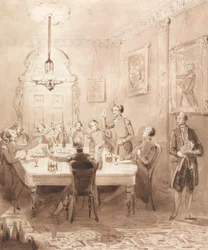 The Life of a Nobleman: Scene the Seventh - The Mess Room