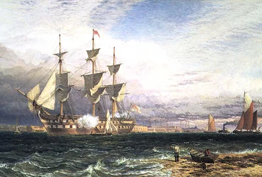 Sheerness, Island of Sheppey, Guardship Saluting