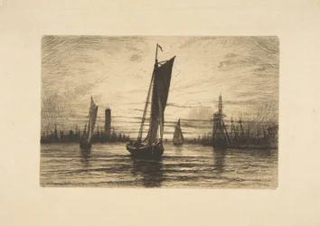 Sunset on the East River, 1879