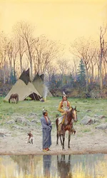 Indian on Horseback, 1899