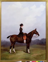 Lady Riding Side-saddle