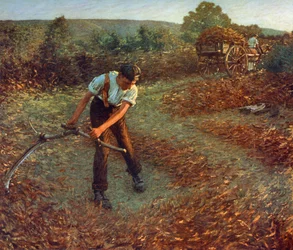 Mowing Bracken, c1903, 1912