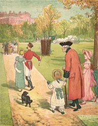 Running to See the Princess (color lithograph)