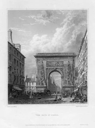 The Porte Saint-Denis, Paris, France