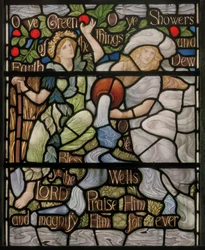 O Ye Green Things, Benedicite Window detail, c. 1895