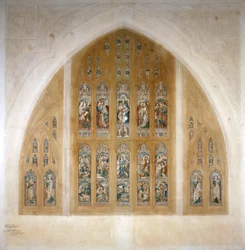 Stained Glass Window Design, 1869