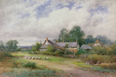 Home from the Market, A Bedfordshire Hamlet