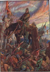 After the Battle of Hastings, illustration from “A History of England” by Rudyard Kipling, 1911