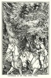 Charles II in the oak tree