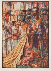 Edward III at Calais, illustration from 