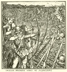 English Archery Wins at Agincourt