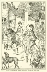 Marie Antoinette Goes Hunting with the Dauphin