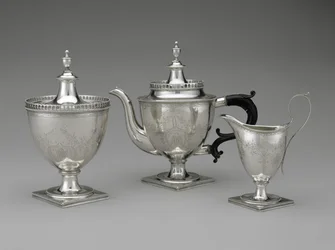 Teapot, Sugar Dish, and Cream Pot
