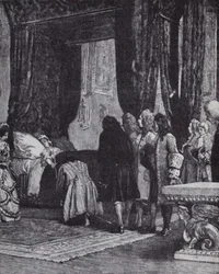 Queen Anne on Her Deathbed Appointing the Duke of Shrewsbury as Lord Treasurer