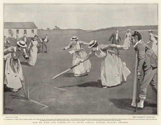 How We Keep Our Nurses Fit in South Africa, Sisters Playing Cricket