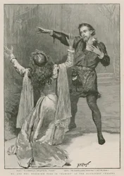Mr and Mrs Beerbohm Tree in Hamlet at the Haymarket Theatre
