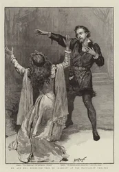 Mr and Mrs Beerbohm Tree in Hamlet at the Haymarket Theatre
