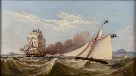 Passengers being rescued from the burning 