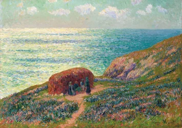 Seaweed Pickers at Moelan, Bretagne