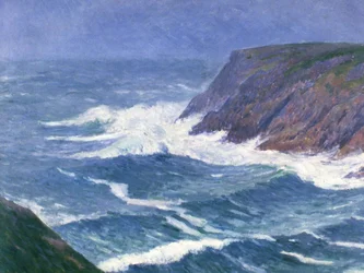 Île de Groix, coastal landscape, entrance to Saint Nicolas port, 1908