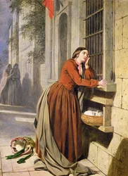 Mother Depositing Her Child in the Foundling Hospital in Paris, c.1855-60