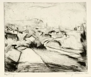 Landscape with Road and Houses