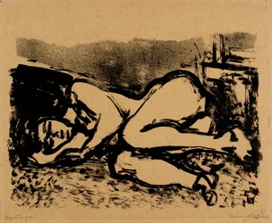 Reclining Female Model