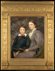 Mrs. William T. Evans and Her Son, 1895