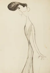 Irene Vanbrugh, study for the series Stars of the Music Hall Stage