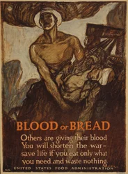 Blood or Bread: Others are Giving Their Blood - You Will Shorten the War - Save Life, If You Eat Only What You Need, and Waste Nothing