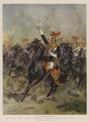 The Royal Horse Guards, a Squadron Leader Halting His Men After a Charge
