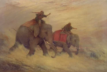Elephants in a Dust Storm