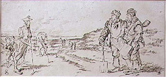 The Roadmen disturbed by the Golfers, illustration from 