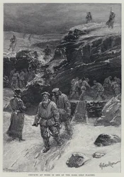 Convicts at Work in One of the Kara Gold Placers (lithograph)