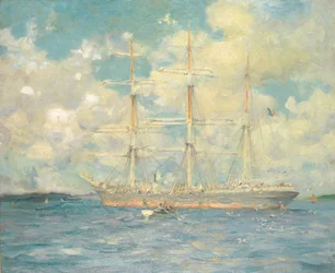 A French Barque in Falmouth Bay, 1902