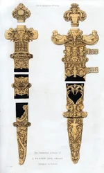 Dagger and Sword, Early 16th Century, 1843
