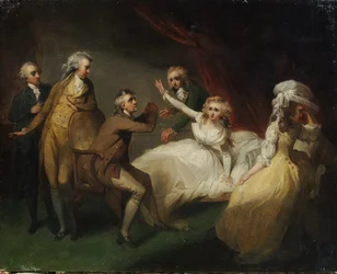 Camilla Recovering from Her Swoon, Illustration of a Scene from 