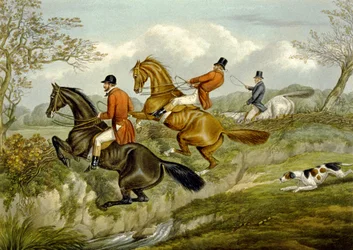 Scrambling Over a Hedge, plate from 