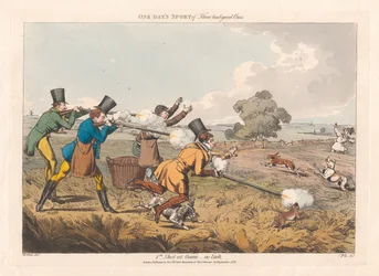 Set of Six with Printed Wrapper, and Title Page: Shooting, or One Day