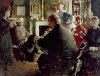 Steer at Home, 109 Cheyne Walk (on Christmas Eve)