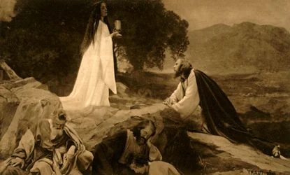 Jesus on the Mount of Olives