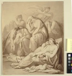 Mothers lamenting after the Massacre of the Innocents