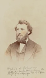 Carte-de-visite portrait of Walter W. Johnson
